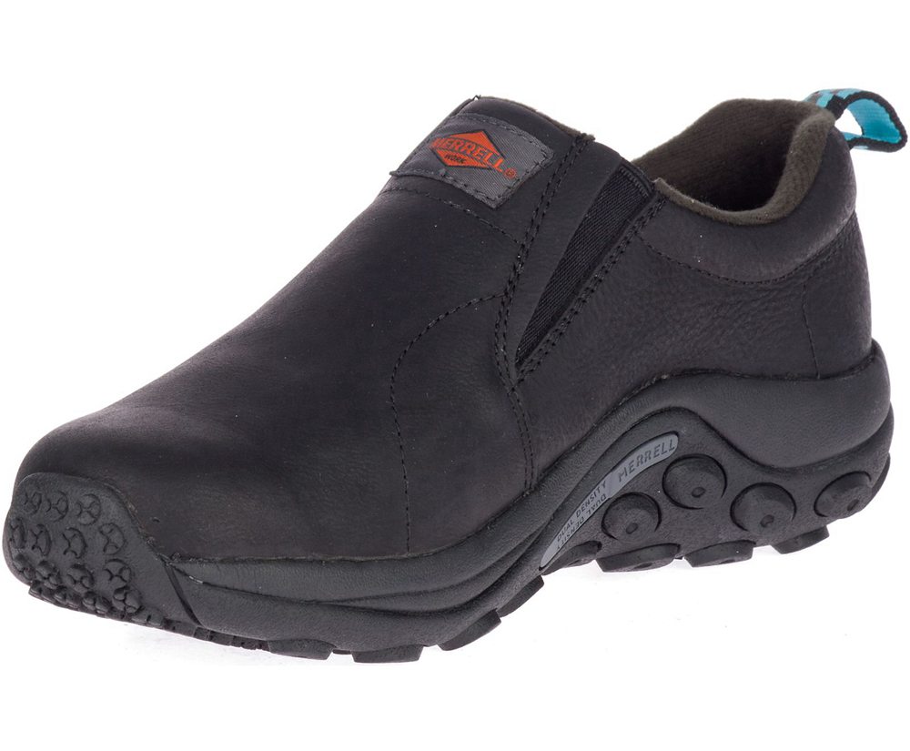 Merrell Barefoot Sko Dame - Jungle Moc Læder Sr Work - Sort - KQW324976